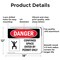 Signmission 12 in H x 18 in W, Aluminum, Rectangle, Confined Space Enter By Permit Only OS-2PACK-DS-A-1218-L-1094 - alternate 7